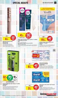 Promotion Maquillage dans le prospectus Intermarché Super, valable du 18/08/2026 au 30/08/2026 Promo Maquillage dans le catalogue Intermarché Super du moment à la page 43