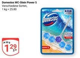 WC-Stein Power 5 im Angebot bei GLOBUS in Mannheim WC-Stein Power 5 Angebote von Domestos bei GLOBUS Mannheim für 1,29 €