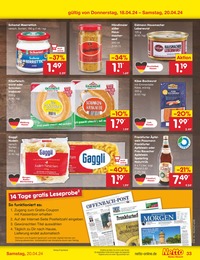 Pasta Angebot im aktuellen Netto Marken-Discount Prospekt auf Seite 39