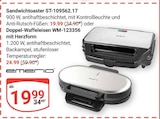 Sandwichtoaster ST-109562.17 Angebote von Emerio bei GLOBUS Jena für 19,99 €