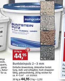 BAUHAUS Mainz-Kastel - Buntsteinputz 2 -3 mm Buntsteinputz 2 -3 mm Angebot bei BAUHAUS Mainz-Kastel im Prospekt "Handzettel KW 27"