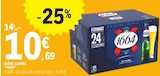 Bière Blonde - 1664 en promo chez E.Leclerc Antibes à 10,69 €