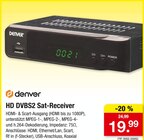 HD DVBS2 Sat-Receiver Angebote von Denver bei Zimmermann Hannover für 19,99 €
