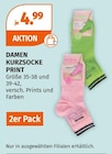 DAMEN KURZSOCKE PRINT Angebote bei Müller Amberg für 4,99 €