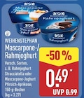 Mascarpone-Joghurt Pfirsich-Aprikose von Weihenstephan für 0,49 € bei ALDI Nord im Angebot Mascarpone-Joghurt Pfirsich-Aprikose von Weihenstephan im aktuellen ALDI Nord Prospekt