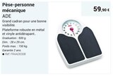 Pèse-personne mécanique en promo chez Technicien de Santé Montbéliard à 59,90 €