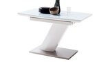 GELINA - Esstisch 140 - 180 cm ausziehbar weiß hochglanz Angebote bei Die Möbelfundgrube Mainz für 379,99 €