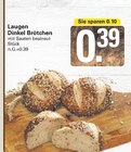 Laugen Dinkel Brötchen im Angebot bei WEZ in Bad Oeynhausen Laugen Dinkel Brötchen Angebote bei WEZ Bad Oeynhausen für 0,39 €