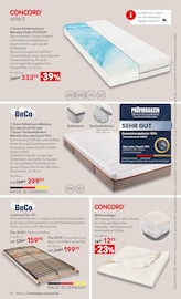 Bett im Matratzen Concord Prospekt in Rottenburg Aktueller Matratzen Concord Prospekt mit Bett, "AUS LIEBE ZU GUTEM SCHLAF", Seite 4