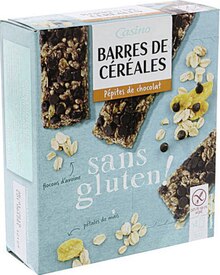 Casino Supermarchés Vannes - Barres de céréales sans gluten Pépites de chocolat Promo Barres de céréales sans gluten Pépites de chocolat dans le catalogue Casino Supermarchés "Cahier salon de la marque Casino" à Vannes