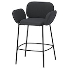 Barhocker Arbeitsplattenhöhe schwarz/Knäbäck anthrazit von SYNTORP für 139,00 € bei IKEA im Angebot Barhocker Arbeitsplattenhöhe schwarz/Knäbäck anthrazit von SYNTORP im aktuellen IKEA Prospekt