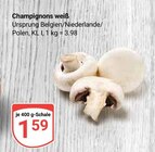 Champignons weiß im Angebot bei GLOBUS in Herne Champignons weiß Angebote bei GLOBUS Herne für 1,59 €