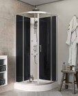Cabine de douche hydromassante circulaire chromé Onega - GoodHome en promo chez Castorama Cabine de douche hydromassante circulaire chromé Onega - GoodHome dans le catalogue Castorama