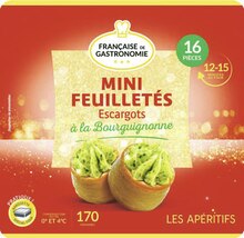 Géant Casino Fontaine - Mini Feuilletés Escargots à la Bourguignonne Promo Mini Feuilletés Escargots à la Bourguignonne dans le catalogue Géant Casino "Le mois Casinomania" à Fontaine