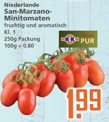 K+K - Klaas & Kock Gelsenkirchen - San-Marzano-Minitomaten San-Marzano-Minitomaten Angebot bei K+K - Klaas & Kock Gelsenkirchen im Prospekt "Spitze!"