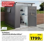 Aktuelles Gerätehaus AvantGarde Window Edition Angebot bei Hagebaumarkt in Stuttgart ab 1.799,00 €