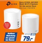 Deco X1500, AX1500 Mesh Wi-Fi 6 System für das ganze Haus im Angebot bei expert in Monheim Deco X1500, AX1500 Mesh Wi-Fi 6 System für das ganze Haus Angebote von tp-link bei expert Monheim für 79,00 €