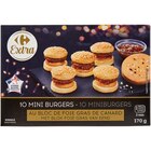 Promo 10 Mini burgers surgelés à 6,99 € dans le catalogue Carrefour à Châteaudouble