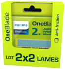 Lames anti-friction one blade - PHILIPS - Hyper U à Créteil Lames anti-friction one blade - PHILIPS en promo chez Hyper U Créteil à 19,99 €