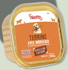 Terrine avec morceaux pour chien au veau à la dinde et aux légumes - NETTO en promo chez Netto Terrine avec morceaux pour chien au veau à la dinde et aux légumes - NETTO dans le catalogue Netto