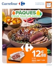 Catalogue Carrefour à Liévin cette semaine, valable du 27/03/2026 au 06/04/2026 Prospectus Carrefour à Liévin, "PÂQUES POUR TOUS LES GOÛTS", 32 pages de promos valables du 27/03/2026 au 06/04/2026