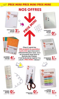 Catalogue Hyper U, 15/07/2026 - 09/08/2026, LES PRIX BAS Spécial rentrée, 24 pages Prospectus Hyper U en cours, "LES PRIX BAS Spécial rentrée", 24 pages
