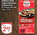 Aktuelle Bratwurst Angebote bei GLOBUS in Saarbrücken Aktuelles Original Nürnberger Rostbratwürste Angebot bei GLOBUS in Saarbrücken ab 2,69 €