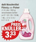 Dalli im V-Markt Prospekt Waschmittel Flüssig von dalli im aktuellen V-Markt Prospekt für 3,33 €