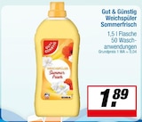 Weichspüler Sommerfrisch Angebote von Gut & Günstig bei EDEKA Unna für 1,89 €