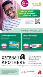 Apotheken Prospekt von mea - meine apotheke in Durbach Aktueller mea - meine apotheke Apotheken Prospekt für Durbach: Unsere Juni-Angebote mit 4} Seiten, 01.06.2026 - 30.06.2026