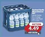 Mineralwasser PET Angebote von Emsland Quelle bei combi Aurich für 4,49 €