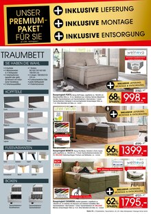 Bett im aktuellen ZurbrĂĽggen Prospekt (Bochum) Bett im ZurbrĂĽggen Prospekt "POLSTER- & BOXSPRINGBETTEN TAUSCHAKTION" mit 4 Seiten (Bochum)