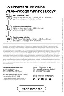 Aktueller Samsung Lutherstadt Wittenberg Prospekt "Motivation: ON" mit 6 Seiten