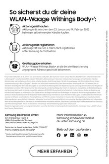 Samsung Helmstedt Prospekt der aktuellen Woche, gültig von 23.01.2023 bis 14.02.2023 Aktueller Samsung Helmstedt Prospekt "Motivation: ON" mit 6 Seiten