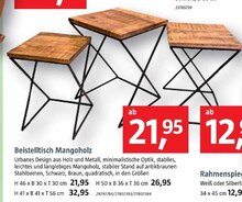 BAUHAUS Neuching - Beistelltisch Mangoholz Beistelltisch Mangoholz Angebot bei BAUHAUS Neuching im Prospekt Neueröffnung in Mönchengladbach