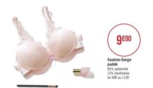 Soutien-gorge paddé - Géant Casino à Aix-en-Provence Soutien-gorge paddé en promo chez Géant Casino Aix-en-Provence à 9,90 €