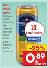 Italienische Limonade von San Pellegrino für 0,89 € bei Netto Marken-Discount im Angebot Italienische Limonade von San Pellegrino im aktuellen Netto Marken-Discount Prospekt