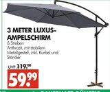 Wreesmann - 3 Meter Luxus-Ampelschirm Angebot im Prospekt 3 Meter Luxus-Ampelschirm bei Wreesmann im Prospekt "" für 59,99 €