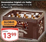 Original Angebote von Grevensteiner bei GLOBUS Pirmasens für 13,99 €