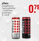 Energydrink mit Taurin und Koffein im Angebot bei Trinkgut in Regensburg Energydrink mit Taurin und Koffein Angebote von effect bei Trinkgut Regensburg für 0,79 €