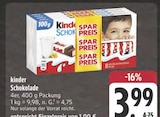 Schokolade im Angebot bei E center in Würzburg Schokolade Angebote von Kinder bei E center Würzburg für 3,99 €