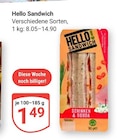 Hello Sandwich im Angebot bei GLOBUS in Koblenz Hello Sandwich Angebote bei GLOBUS Koblenz für 1,49 €