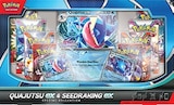 Sammelkartenspiel Spezial-Kollektion »Quajutsu ex & Seedraking ex« im Angebot bei Kaufland in Erfurt Sammelkartenspiel Spezial-Kollektion »Quajutsu ex & Seedraking ex« Angebote von Pokémon bei Kaufland Erfurt für 39,99 €