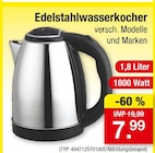 Edelstahlwasserkocher Angebote bei Zimmermann Wolfsburg für 7,99 €