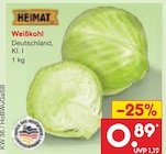 Aktuelle Gemüse Angebote bei Netto Marken-Discount in Oldenburg Aktuelles Weißkohl Angebot bei Netto Marken-Discount in Oldenburg ab 0,89 €