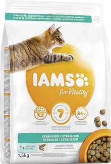 Géant Casino Vigneux-sur-Seine - Croquettes pour chat stérélisé saveur saumon Vitality Promo Croquettes pour chat stérélisé saveur saumon Vitality dans le catalogue Géant Casino "Le mois Casinomania" à Vigneux-sur-Seine