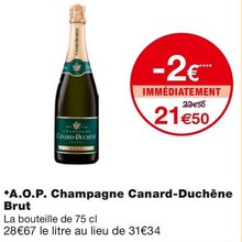 Monoprix Rehainviller - A.O.P. Champagne Brut Promo A.O.P. Champagne Brut dans le catalogue Monoprix "Les promos ? On en fait vos bonnes affaires." à Rehainviller