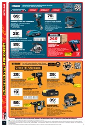 Promos Perceuse-Visseuse dans le catalogue "CHANTIERS D'ÉTÉ À PRIX DÉPÔT" de Brico Dépôt Perceuse-Visseuse en promo dans le catalogue Brico Dépôt à la page 18
