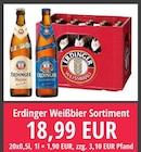 Weißbier Sortiment im Angebot bei Nuck Getränke in Pirna Weißbier Sortiment Angebote von Erdinger bei Nuck Getränke Pirna für 18,99 €