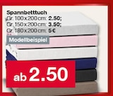 Spannbetttuch Angebote bei Woolworth Mainz für 2,50 €